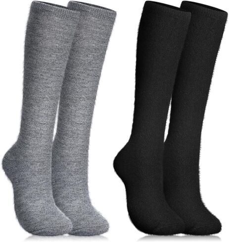 2 Pairs Alpaca Wool Knee High Socks for Men Women Alpaca Wool Blend Thermal Winter Hunting Moisture Wicking Hiking in Saudi Arabia