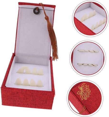 Milisten Guzheng Finger Protectors Medium Size 8pcs Set Case Professional Guzheng Nail Covers for Enhanced Performance and Fingertip Protection in Saudi Arabia