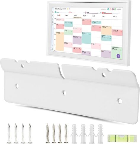 حامل جداري لـ Skylight بتقويم رقمي مقاس 15 بوصة، تركيب مريح للأظافر أو الحفر دون تلف الجدار، تركيب مجاني مع مجموعة أدوات التثبيت والمستوى in Kuwait