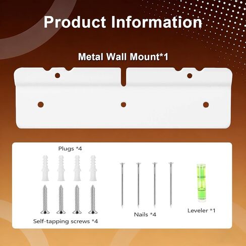 حامل جداري لـ Skylight بتقويم رقمي مقاس 15 بوصة، تركيب مريح للأظافر أو الحفر دون تلف الجدار، تركيب مجاني مع مجموعة أدوات التثبيت والمستوى in Kuwait