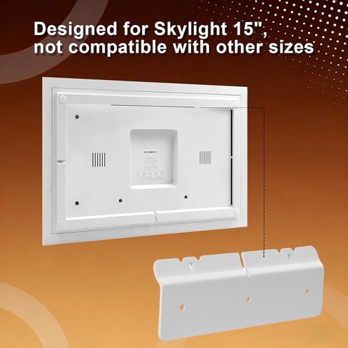حامل جداري لـ Skylight بتقويم رقمي مقاس 15 بوصة، تركيب مريح للأظافر أو الحفر دون تلف الجدار، تركيب مجاني مع مجموعة أدوات التثبيت والمستوى in Saudi Arabia