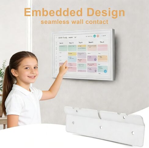 حامل جداري لـ Skylight بتقويم رقمي مقاس 15 بوصة، تركيب مريح للأظافر أو الحفر دون تلف الجدار، تركيب مجاني مع مجموعة أدوات التثبيت والمستوى in Kuwait