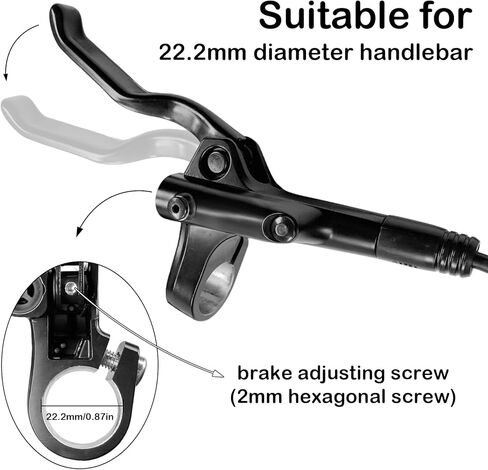 MT200 Hydraulic Brakes Set Left Front 800/850mm Right Rear 1450/1550mm 2 Piston Bike Brakes for Mountain Bike in Saudi Arabia