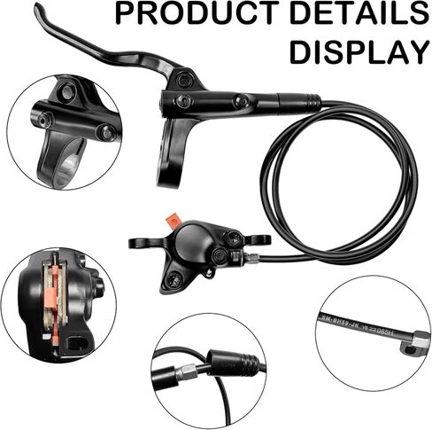 MT200 Hydraulic Brakes Set Left Front 800/850mm Right Rear 1450/1550mm 2 Piston Bike Brakes for Mountain Bike in Saudi Arabia