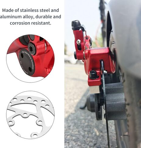 Electric Scooter Hydraulic Brake Kit, Hydraulic Disc Brake Set High Performance Practical with 120mm Rotor Adapter for M365 Electric Scooter in Saudi Arabia