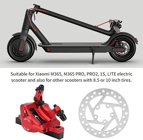 Electric Scooter Hydraulic Brake Kit, Hydraulic Disc Brake Set High Performance Practical with 120mm Rotor Adapter for M365 Electric Scooter in Saudi Arabia