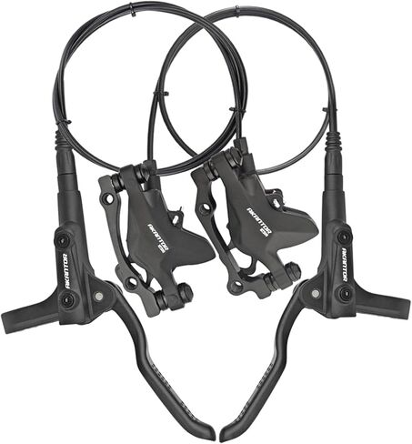 Akantor 1 زوج دراجة جبلية قرص هيدروليكي مجموعة الفرامل، الجبهة اليمنى 850 مم خلفي يسار 1450 مم مجموعة فرامل هيدروليكية مع دوارات 160 مم للدراجة الجبلية E-Bike Fat Bike Road Bike in Kuwait