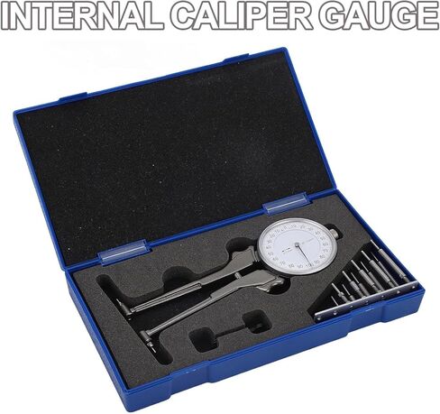 Digital Internal Caliper Gage Set, High Accuracy Replaceable Dial Inside Caliper 55-153mm, Aluminum Alloy Material, Clear and Easy to Read, Measuring Depth 90mm, Widely Used for Cylinder Bore in Kuwait