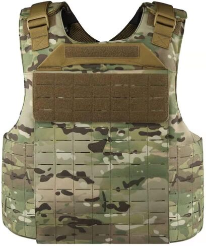 UTA Yark D-Defense Tactical Vest, RG Flame Retardant Version Full Coverage MOLLE Vest, Quick Release Adjustable Outdoor Training Cosplay Tactical Gear (Standard Version/Camouflage) in Kuwait