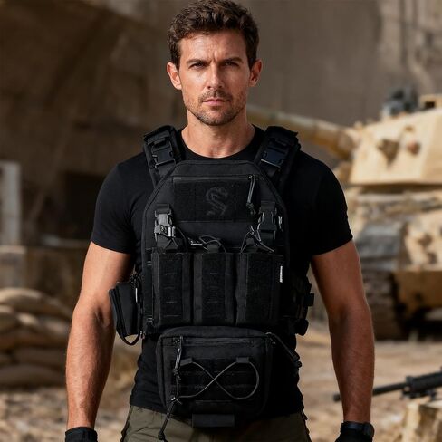 MGFLASHFORCE Tactical Airsoft Vest & Quick Release Cummerbund in Kuwait
