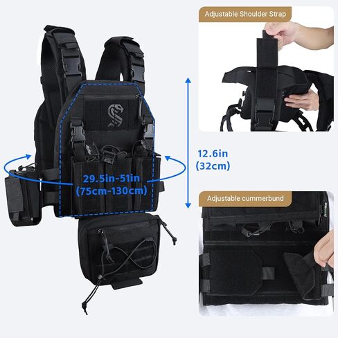 MGFLASHFORCE Tactical Airsoft Vest & MOLLE Hydration Pack in Kuwait