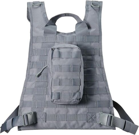 Lancer Tactical Airsoft Tactical Vest w/MOLLE System - (Grey) in Kuwait