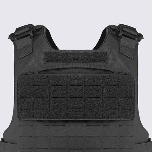 UTA Yark D-Defense Fortress Tactical Vest with Leg Guards, Flame Resistant Version Black, Laser Cut MOLLE System, Quick Release Adjustable Plate Compatible Carrier(Black + Leg Guards) in Kuwait