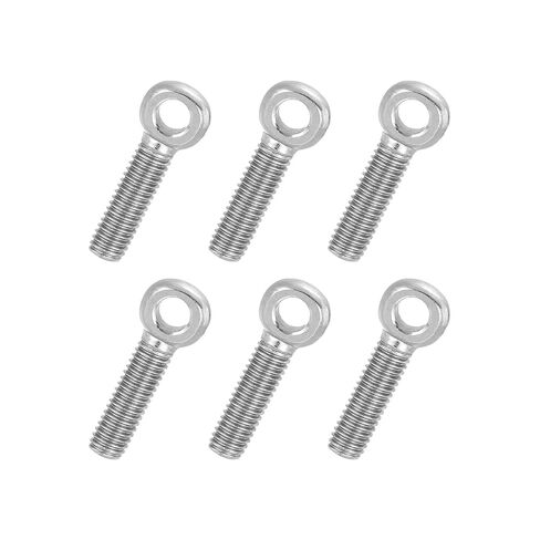 PATIKIL 2 Pcs M16x70mm Shoulder Swing Lifting Eye Bolt, 304 Stainless Steel Metric Full Thread Fisheye Eye Slip Hole Screw Rigging Bolt Metal Fasteners Screws, Silver Tone in Saudi Arabia