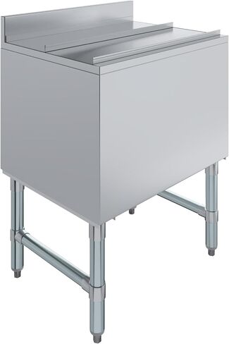 AmGood 18.5 in. x 24 in. x 30 in. Freestanding Stainless Steel Ice Bin with 7-Circuit Cast Aluminum Cold Plate in Saudi Arabia