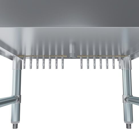AmGood 18.5 in. x 24 in. x 30 in. Freestanding Stainless Steel Ice Bin with 7-Circuit Cast Aluminum Cold Plate in Saudi Arabia