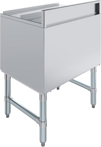 AmGood 18.5 in. x 24 in. x 30 in. Freestanding Stainless Steel Ice Bin with 7-Circuit Cast Aluminum Cold Plate in Saudi Arabia