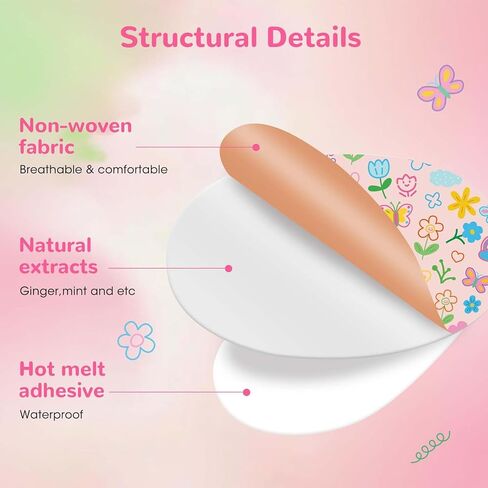 36 قطعة من رقع دوار الحركة للأطفال، رقعة الأذن لتصحيح دوار البحر للرحلات البحرية، رقع دوار البحر من السفينة إيز، أساسيات السفر، رقع مضادة للماء خلف الأذن، نمط زهرة مخصص، يدوم طويلاً 72 ساعة in Kuwait