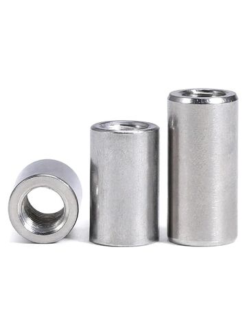 M3 M4 M5 M6 304 Stainless Steel Lengthen Round Coupling Nut Internal Thread Cylindrical Joint Sleeve Tubular Nuts(M6x10x15) in Kuwait