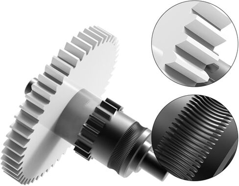 AD5M Extruder Gear AD5M Accessories Adventurer 5M Pro Upgrade Nano -Coating Gear Kit Integraded Shaft CNC Skeletonized Straight POM-Gears for Direct Drive in Kuwait