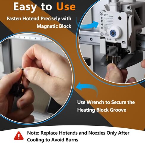 4 قطع 0.2/0.4/0.6/0.8 مم مجموعة Hotend متوافقة مع طابعة Bambu Lab H2D/H2S/P2S/A1/A1 صغيرة ثلاثية الأبعاد، فوهة فولاذية صلبة قابلة للإزالة بدرجة حرارة عالية، 4 رؤوس طباعة طارد مع 8 جوارب ومفاتيح من السيليكون in Saudi Arabia