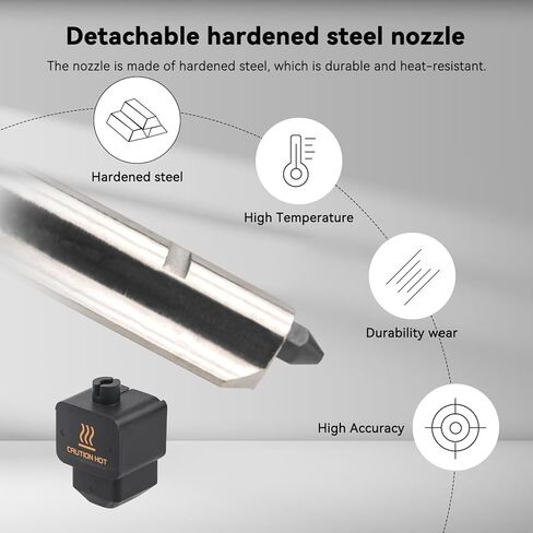 3pcs 0.4mm Speed H2D H2S H2C Hotend 0.4mm Hardened Steel Nozzel Replacement kit for Bamboo Lab H2D H2S H2C High-Speed Precision and Time-Saving Extruder hotend Print Head in Saudi Arabia