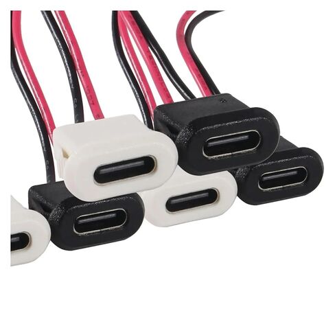 Fengpeng 2/5/10 قطعة 2-pin Type-C أنثى USB موصل مقبس شحن سريع USB-C شاحن التوصيل (03-C، 5 قطع) in Kuwait