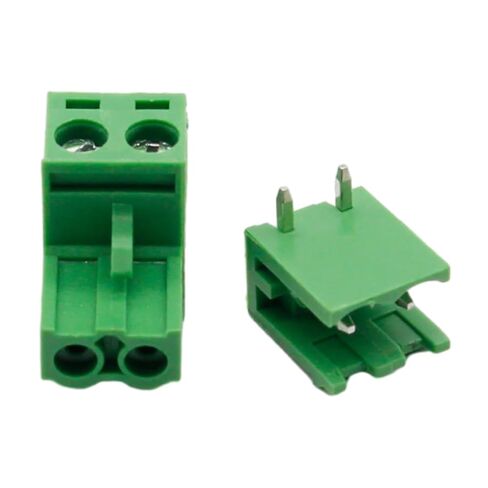 fengpeng 10 Sets ht5.08 2pin Right Angle Terminal Plug Type 300V 10A 5.08mm Pitch Connector PCB Screw Terminal Block in Kuwait
