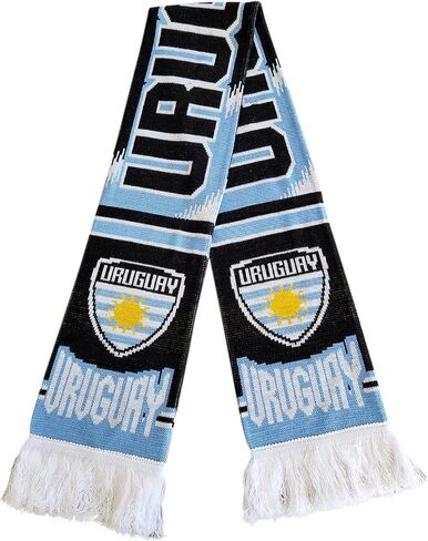 Uruguay Scarf | Soccer Fan Scarf | Premium Acrylic Knit in Saudi Arabia