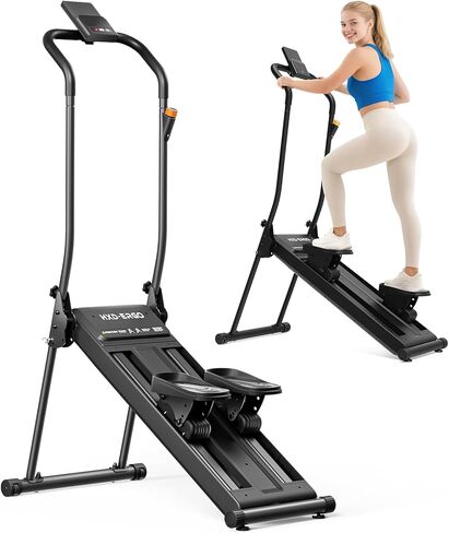 HXD-ERGO Stair Stepper, Upgrade 6-Level Resistance Stair Master with Adjustable Handlebar, Folding Stair Climber Workout Machine in Kuwait