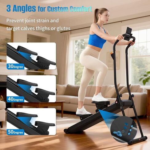 HXD-ERGO Stair Stepper, Upgrade 6-Level Resistance Stair Master with Adjustable Handlebar, Folding Stair Climber Workout Machine in Kuwait