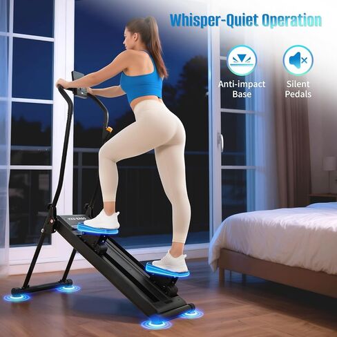 HXD-ERGO Stair Stepper, Upgrade 6-Level Resistance Stair Master with Adjustable Handlebar, Folding Stair Climber Workout Machine in Kuwait