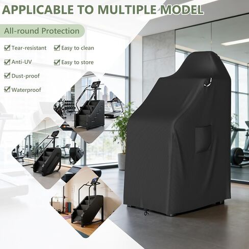 COSHNIBI Stair Stepper Machine Cover,Heavy Duty Waterproof Stair Climber Covers for Most Stair Stepper Machine,Exercise Machine Cover for Home Gym Exercise Indoor & Outdoor in Kuwait