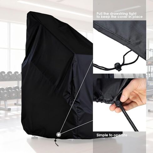 Stair Stepper Machine Cover Waterproof Oxford Fabric Commercial Grade Stair Climber Covers with Drawstring for Home Gym (Cover Only) in Kuwait