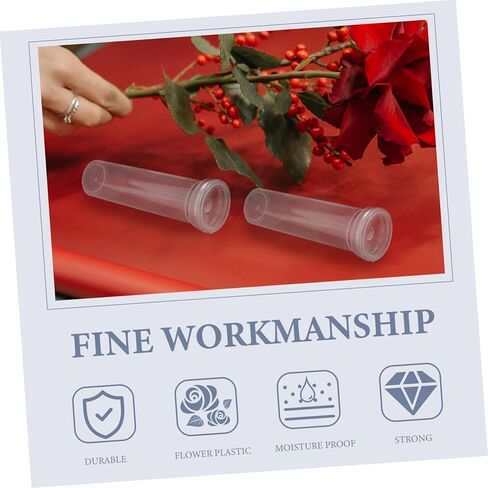 SUPVOX 50pcs Flower Culture Tubes for Fresh Flower Storage Floral Water Tubes for Carnations Roses Sunflowers Lightweight and Portable Watering in Saudi Arabia