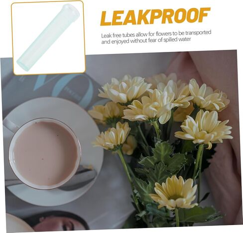 Sosoport 20pcs Nutrition Culture Water Floral Water Tubes Hinged Flower Vases Small Test Tube Flower Preservation in Saudi Arabia