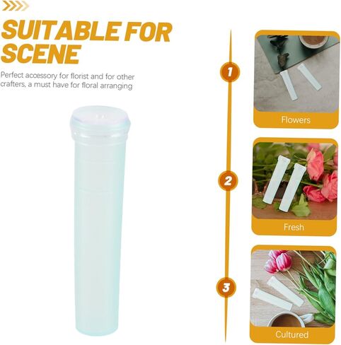 Sosoport 20pcs Nutrition Culture Water Floral Water Tubes Hinged Flower Vases Small Test Tube Flower Preservation in Saudi Arabia