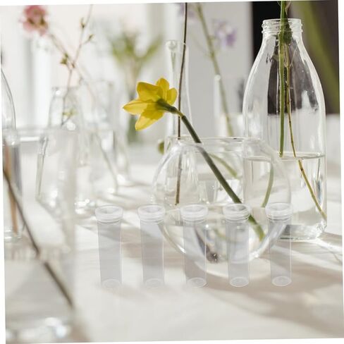 Floral Stem Water Tubes 10 Pcs Plastic Flower Water Bottles for Flower Arrangement Floral Tube in Kuwait