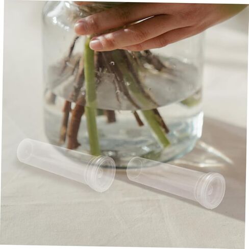 Floral Stem Water Tubes 10 Pcs Plastic Flower Water Bottles for Flower Arrangement Floral Tube in Kuwait