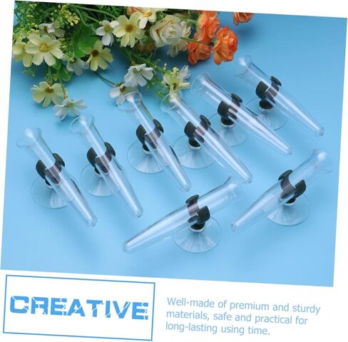 GANAZONO 16pcs Nutrition Flower Water Tubes Floral Water Vials Suction Cups for Plant Flowers in Saudi Arabia