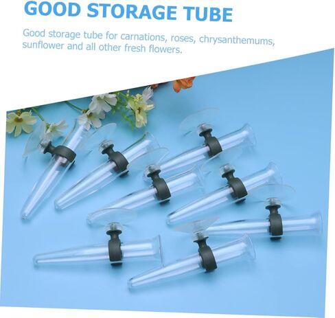 GANAZONO 16pcs Nutrition Flower Water Tubes Floral Water Vials Suction Cups for Plant Flowers in Saudi Arabia
