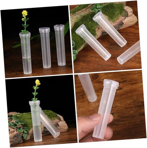 SUPVOX 100pcs Plastic Flower Nutrition Tubes for Flower Arrangements Water Storage Vials for Florist Supplies for Plant Care and Propagation in Saudi Arabia