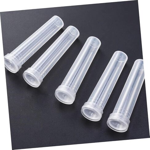 BESPORTBLE 100pcs Transparent Plastic Flower Water Tubes for Fresh Flower Arrangement Cultivation Vials for Home Decor and Florist Supplies in Saudi Arabia