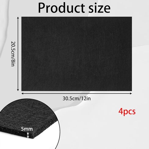 4 قطع من حصيرة حماية البطارية مقاس 8 × 12 بوصة - بطانة صينية البطارية الماصة للحمض والمضادة للصدمات، وسادات مقاومة للتآكل وتخفيف الاهتزاز للسيارات والمركبات الترفيهية والقوارب والشاحنات in Kuwait