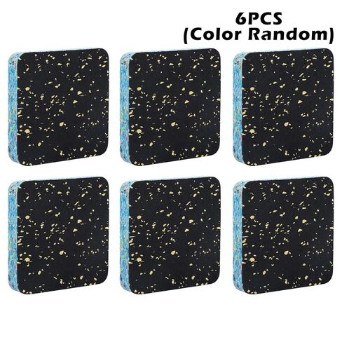 6 قطع من وسادات سجادة جهاز المشي، وسادات مضادة للاهتزاز، وسادات مطاطية عالية الكثافة لامتصاص الصدمات مقاس 4 × 4 بوصات، سجادة حماية مضادة للانزلاق، تقلل الضوضاء، لأثاث ضاغط جهاز مشي ومجفف الغسالة in Saudi Arabia