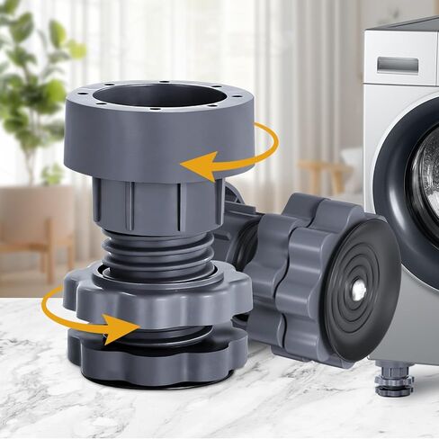 4PCS Anti Vibration Pads for Washing Machine Support,Height AdjustDryable er Shock and Noise Cancelling Foot Accessories in Saudi Arabia