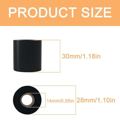 Compatible M14 Rubber Spacer ID14 × OD28 × H30 mm – NBR Rubber Bushing, Thick Anti-Vibration Rubber Pad for M14 Rod, Pipe Mounting, Mechanical Support in Saudi Arabia