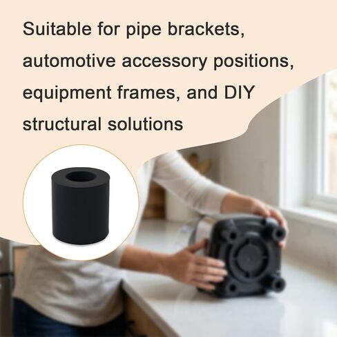 Compatible M14 Rubber Spacer ID14 × OD28 × H30 mm – NBR Rubber Bushing, Thick Anti-Vibration Rubber Pad for M14 Rod, Pipe Mounting, Mechanical Support in Saudi Arabia