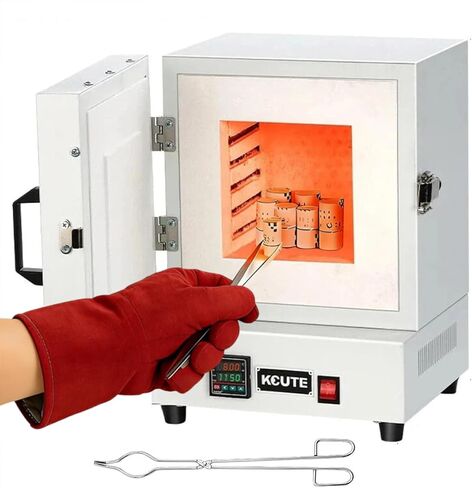 2000W Electric Sintering Furnace, High-Temperature Electric Kiln for Metal Melting up to 1150°C, Closed Muffle Furnace for Laboratory Use, Durable Lab High-Temp Furnace in Kuwait