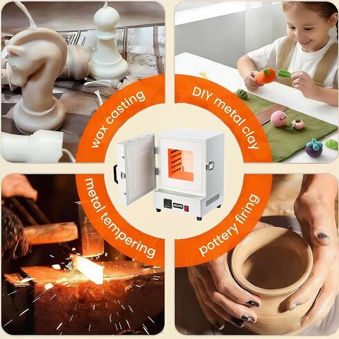 2000W Electric Sintering Furnace, High-Temperature Electric Kiln for Metal Melting up to 1150°C, Closed Muffle Furnace for Laboratory Use, Durable Lab High-Temp Furnace in Kuwait